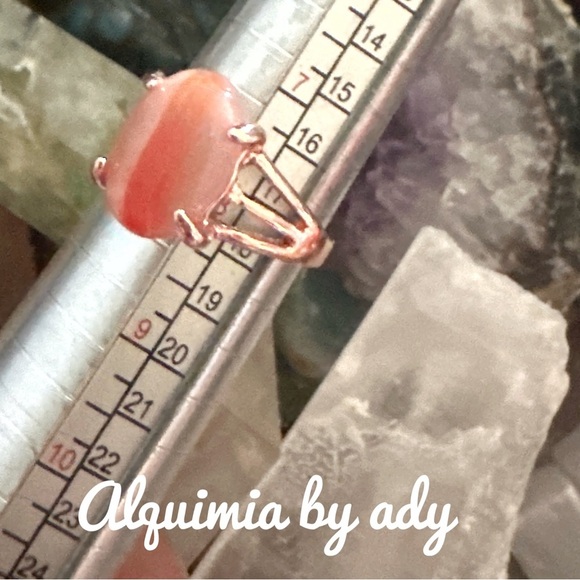 CRAZY LACE AGATE SILVER MIDI RING BOHO - Picture 3 of 3